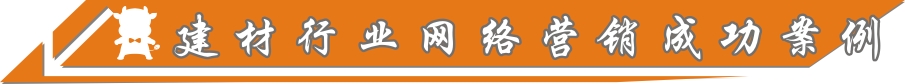建材行业网络营销成功案例