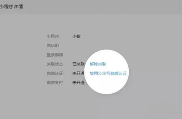 小程序详情及注意事项