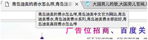 title堆砌关键词案例