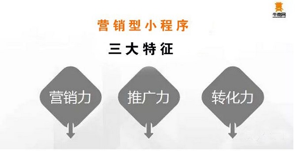 牛商网营销型小程序三大特征