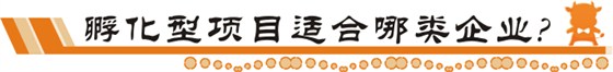 孵化型项目适合哪些企业