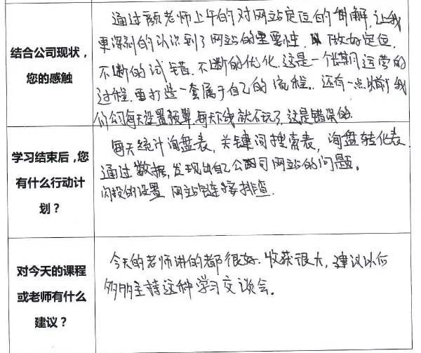 网站运营指导工作坊